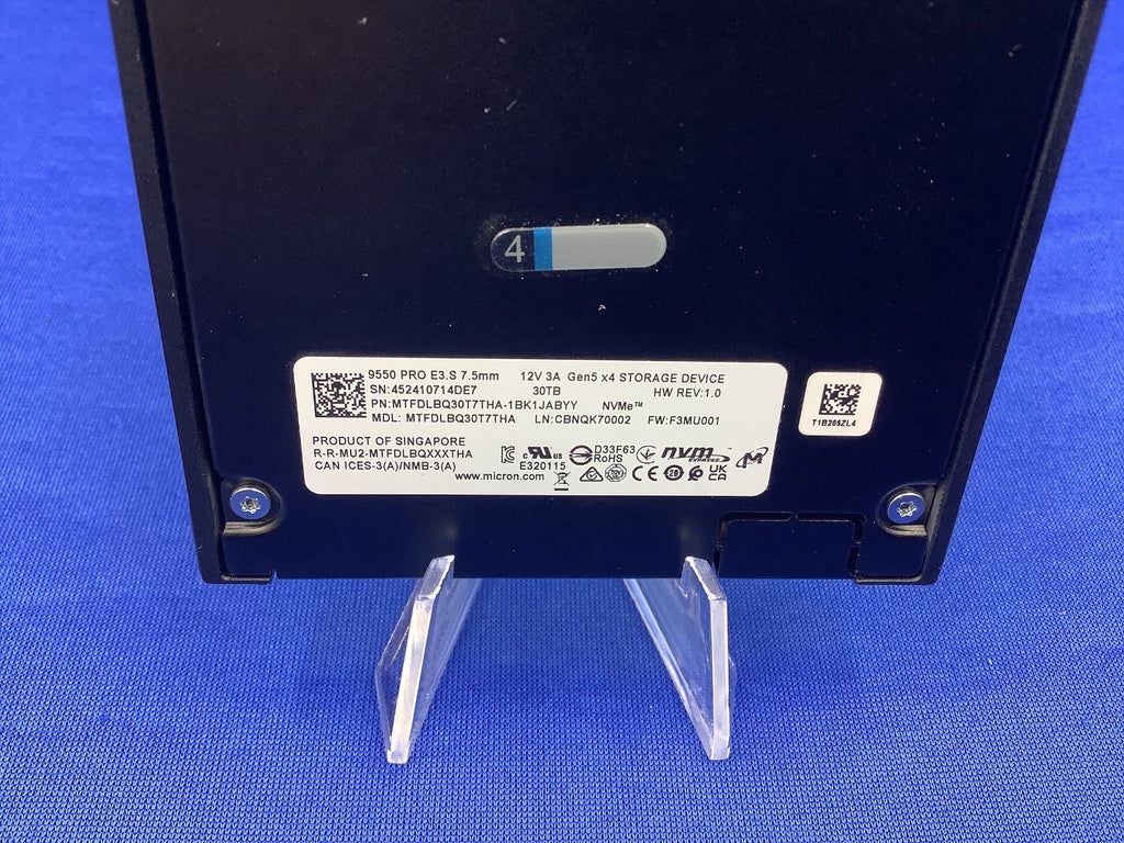 MTFDLBQ30T7THA MICRON 9550 Pro 30.72tb Nvme E3.s 7.5mm Gen5 x4 STORAGE DEVICE