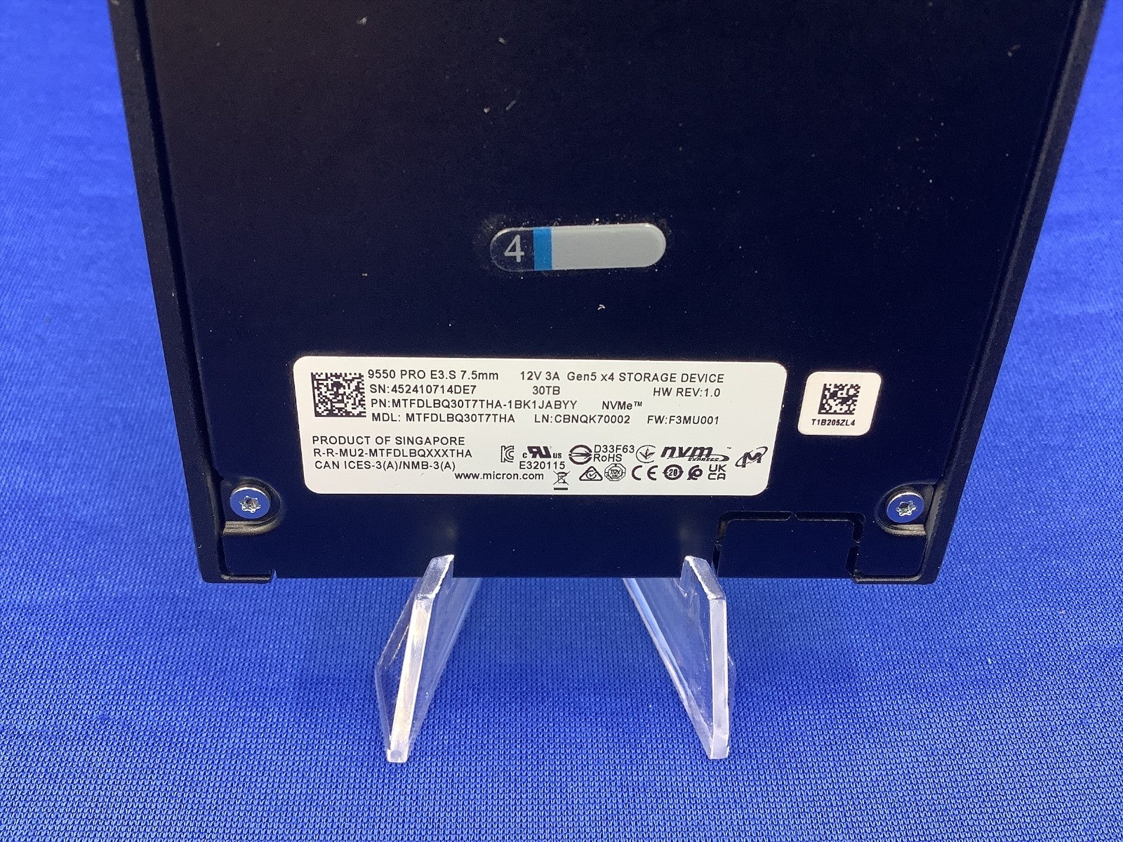MTFDLBQ30T7THA MICRON 9550 Pro 30.72tb Nvme E3.s 7.5mm Gen5 x4 STORAGE DEVICE