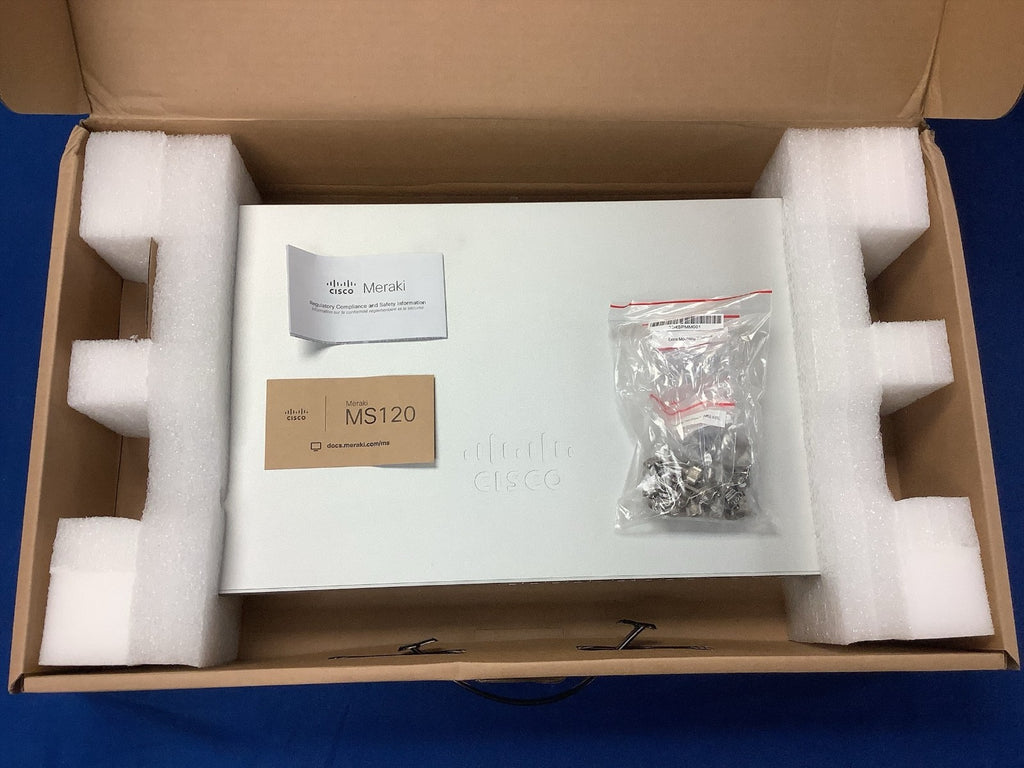 UNCLAIMED Cisco Meraki MS120-24P-HW 24-Ports PoE Ethernet Switch NOB