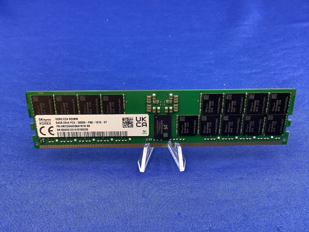 HMCG94AGBQA181N HYNIX 64G (1X64GB) 2RX4 PC5-5600B RDIMM MEMORY