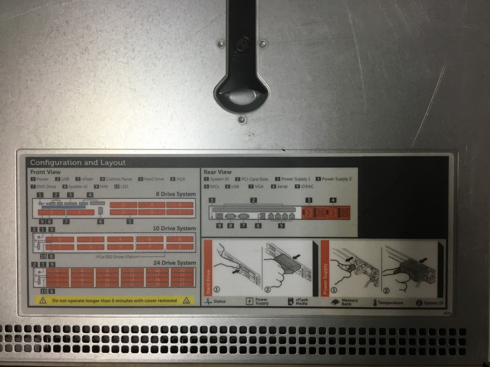 DELL EMC VXRAIL E460F SERVER server NO HDD /NO RAM /NO CPU