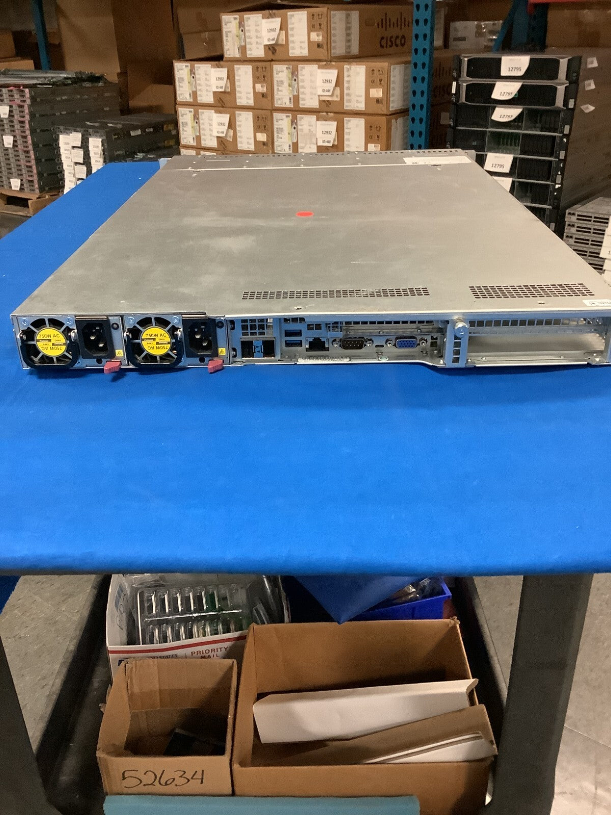Supermicro SYS-1028U-TNRTP+ 750Wx2 PSU  Fans and cables heatsink