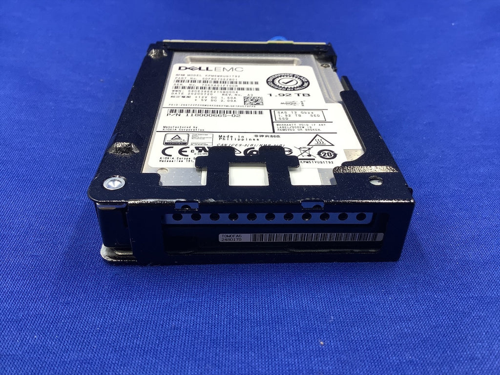 EMC 005052876 1.92TB SAS 12gbps 2.5in SSD KPM5WRUG1T92 118000665-02