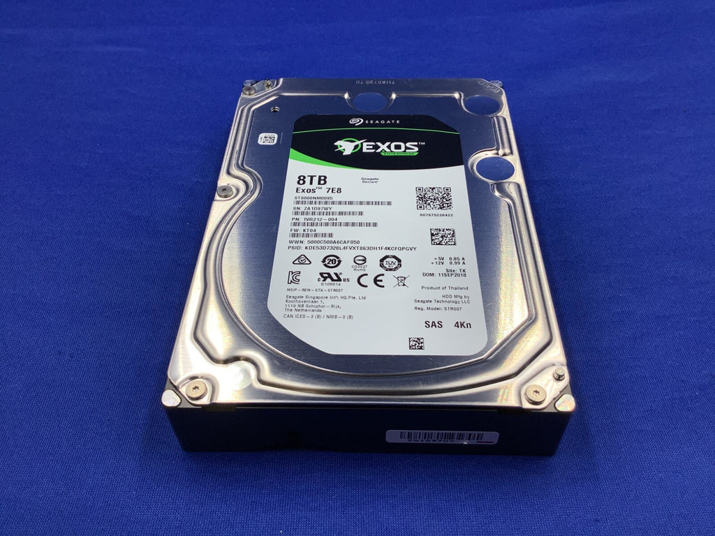 ST8000NM0095 Seagate Exos 7E8 8TB 7.2K SAS 12Gb/s 256MB SED 3.5" 4Kn HDD