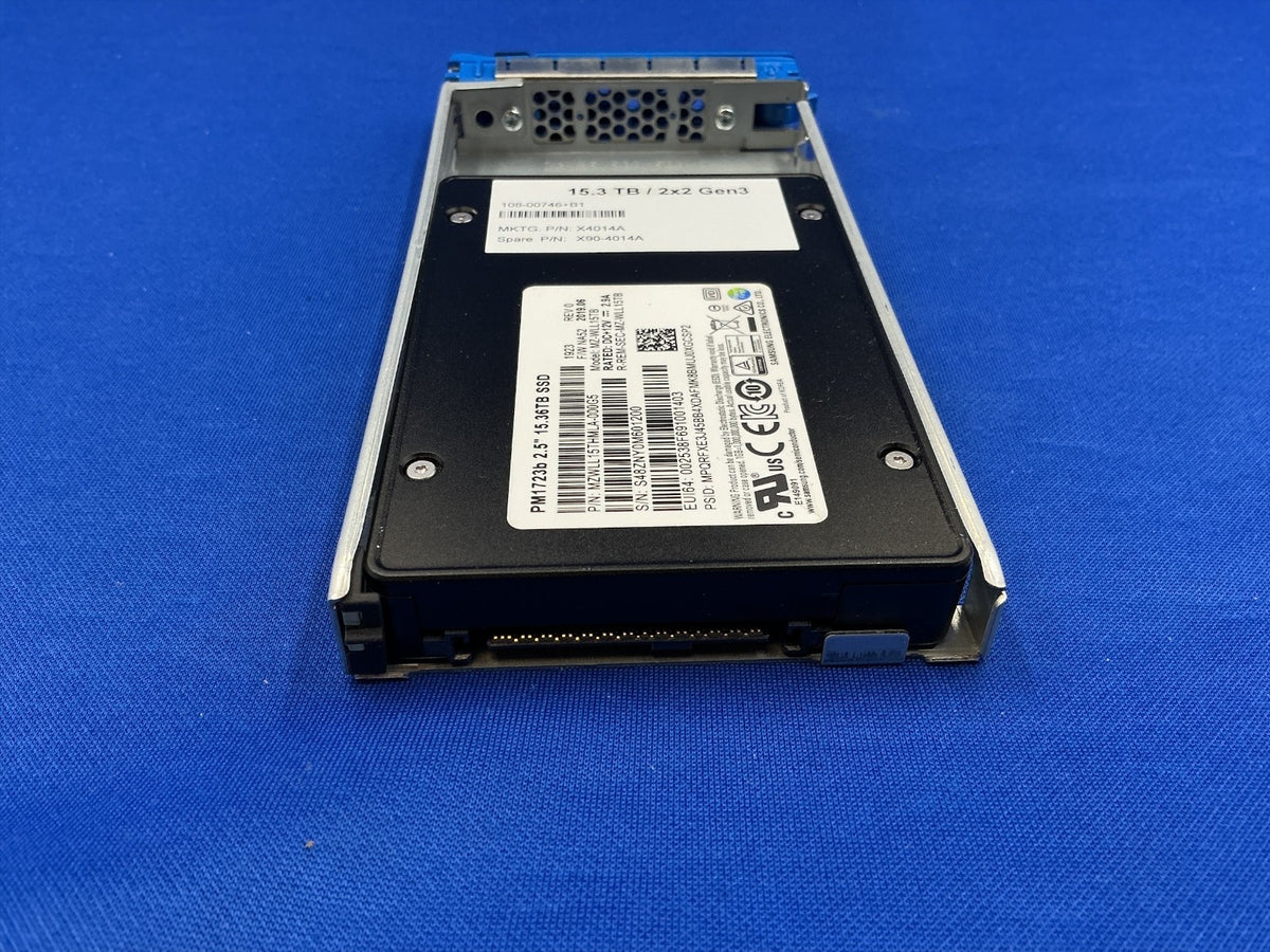 X4014A Netapp 15.3TB NVME U.2 PCIEGen3 2.5IN SSD 108-00859+E2 MZ-WLL15TB