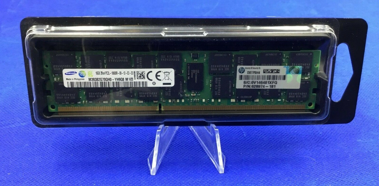 628974-181 HP 16GB (1X16GB) 2RX4 PC3L-10600R DDR3 MEMORY 632202-001 627808-B21