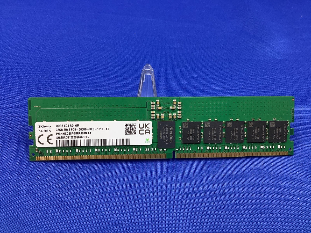 HMCG88AGBRA191N HYNIX 32GB (1X32GB) 2Rx8 PC5-5600B EC8 RDIMM MEMORY