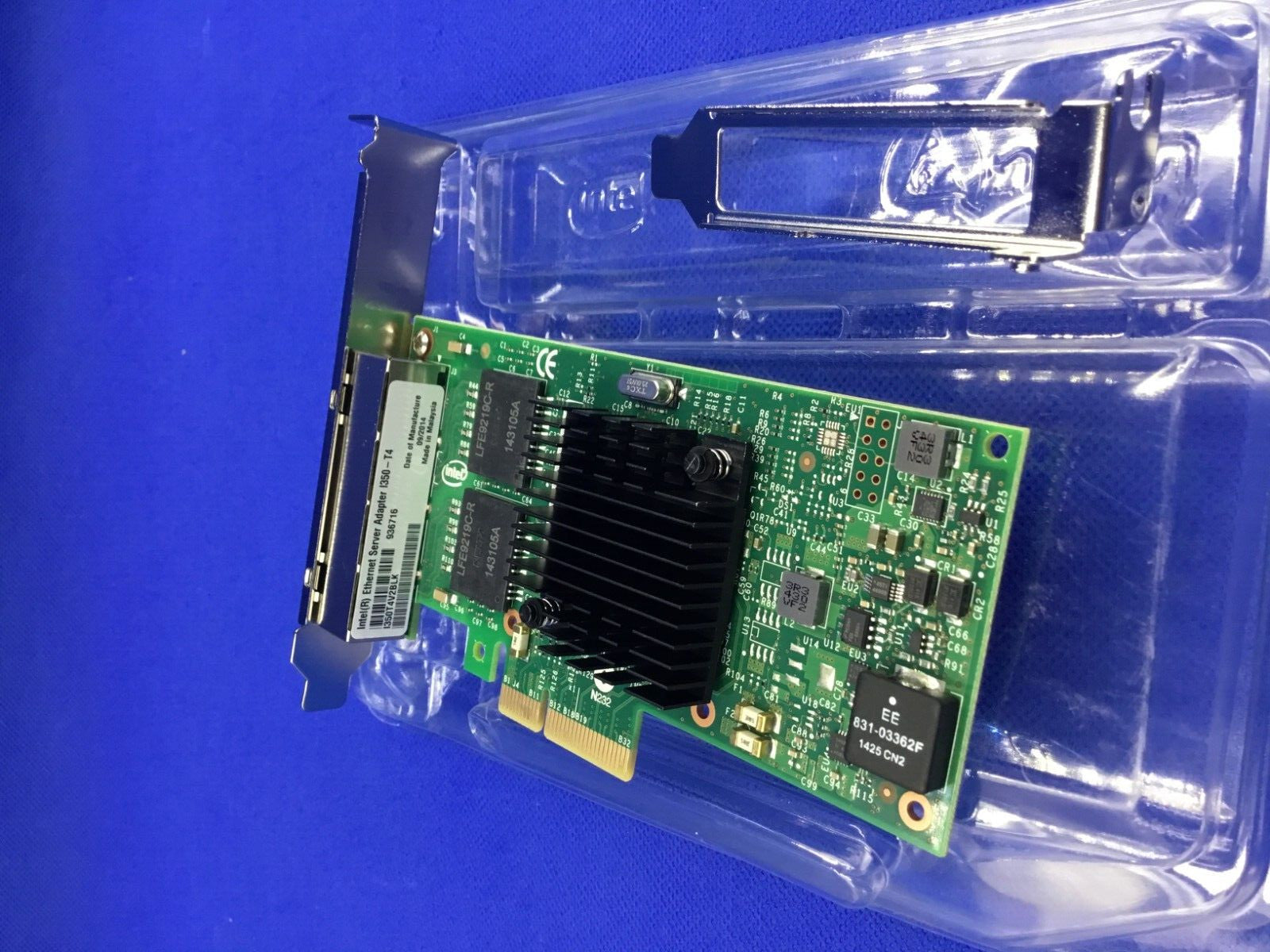 Original Intel I350-T4V2 1GbE Ethernet Server Adapter I350-T4V2BLK with Hologram