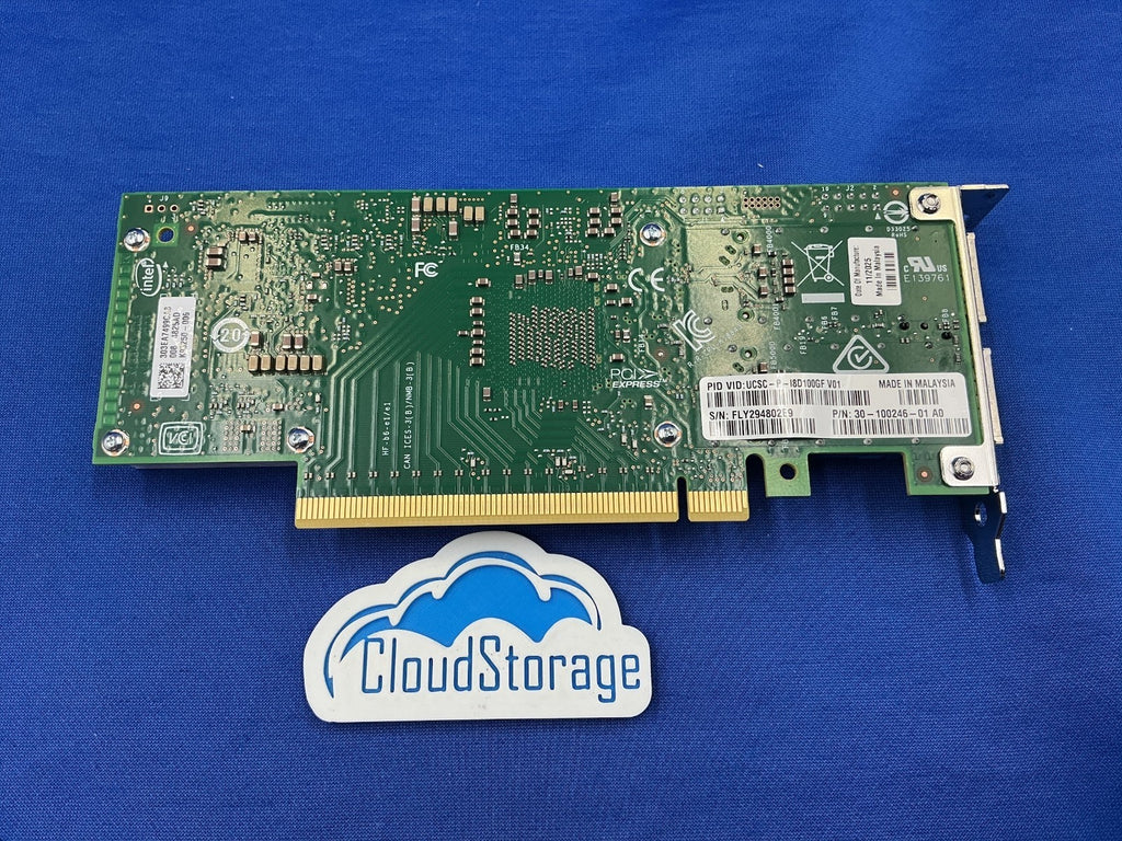 Cisco UCSC-P-I8D100GF Intel E810-CQDA2 Dual Port 100GbE QSFP28 PCIe NIC