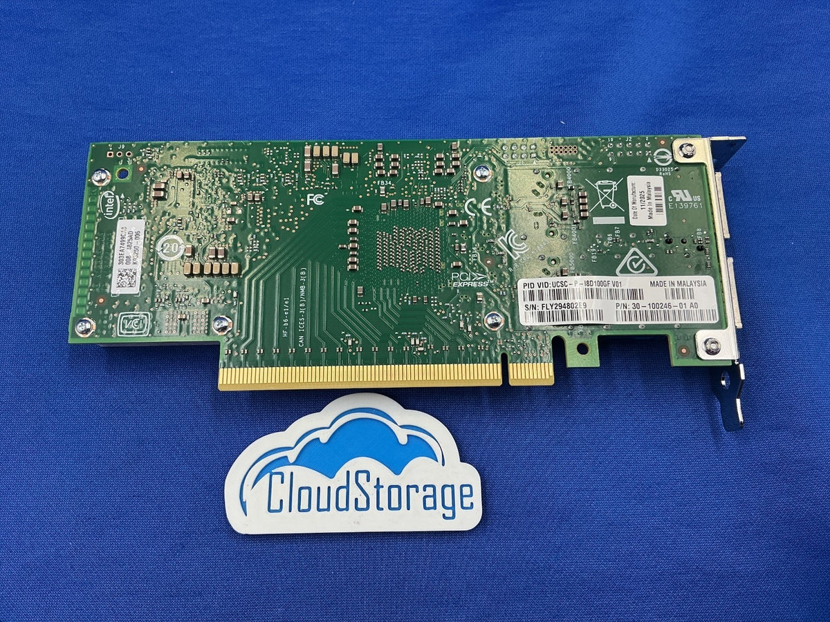 Cisco UCSC-P-I8D100GF Intel E810-CQDA2 Dual Port 100GbE QSFP28 PCIe NIC