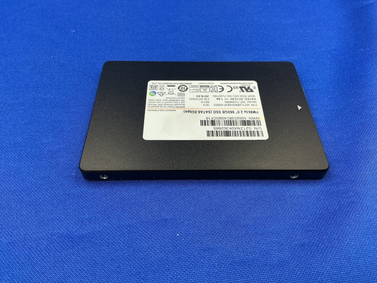 MZ-7LM960N Samsung PM863a Series 960GB SATA 6Gbps 2.5" SSD