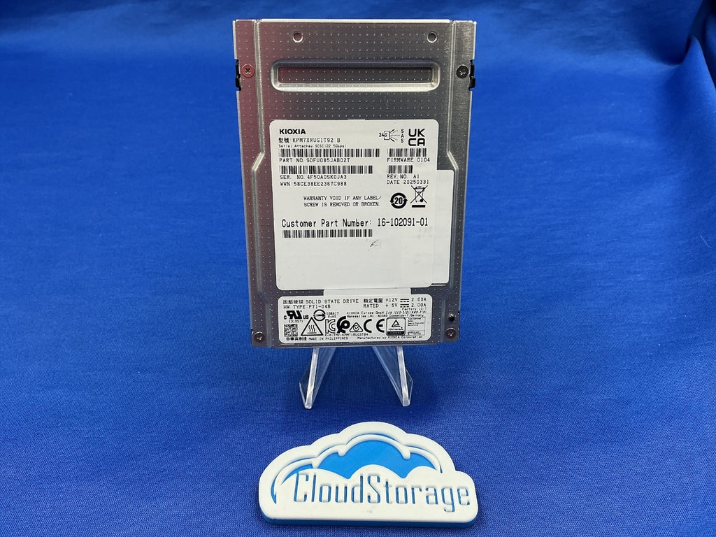 KPM7XRUG1T92 KIOXIA PM7-R 1.92TB SAS 24Gb/s SIE 2.5" Internal SSD SDFU085JAB02T