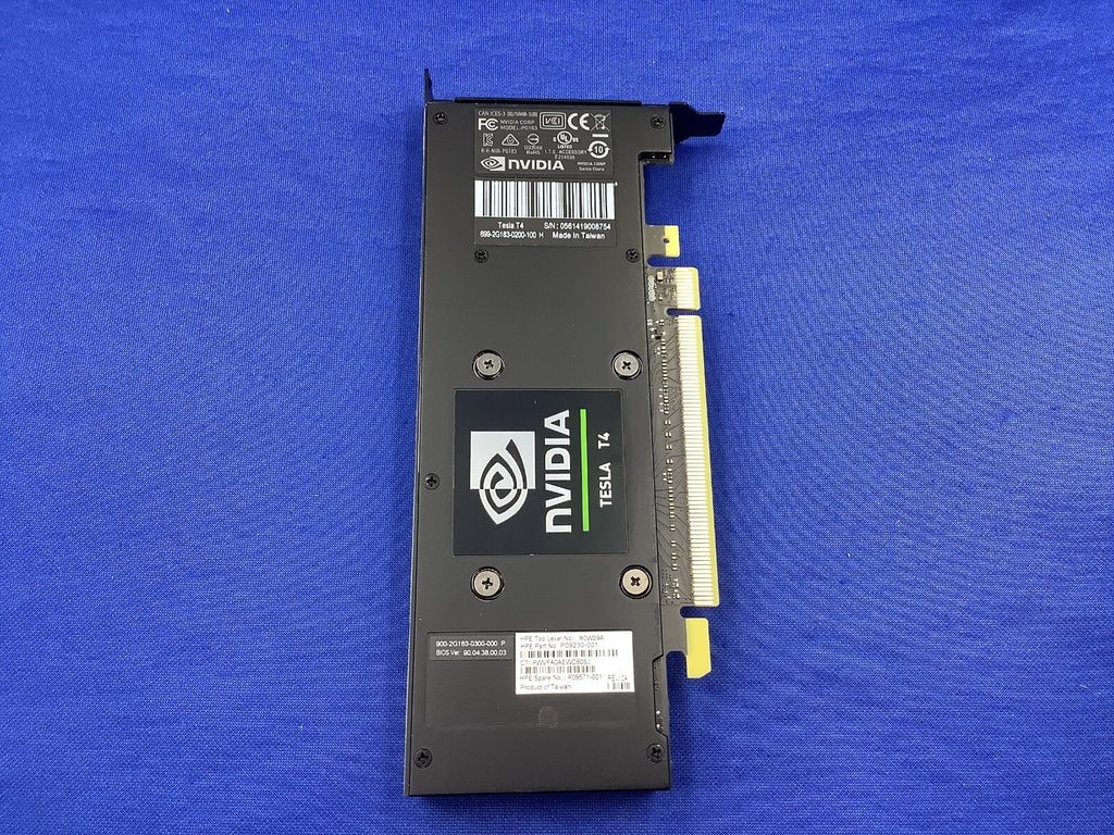 P17819-B21 HP NVIDIA Tesla T4 16GB GDDR6 GPU Graphics P09571-001 R0W29A