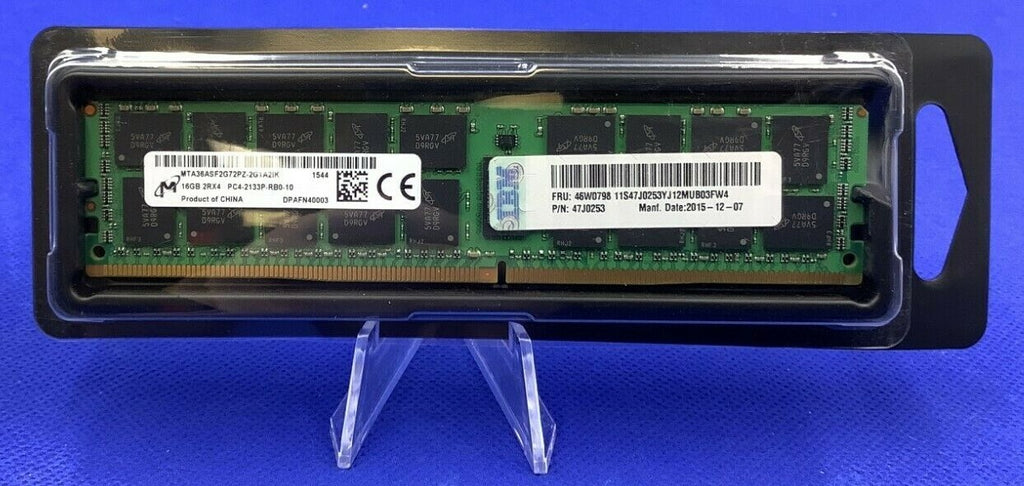 47J0253 IBM 16GB 2RX4 PC4-2133P DDR4 MEMORY 46W0798 46W0795 46W0796