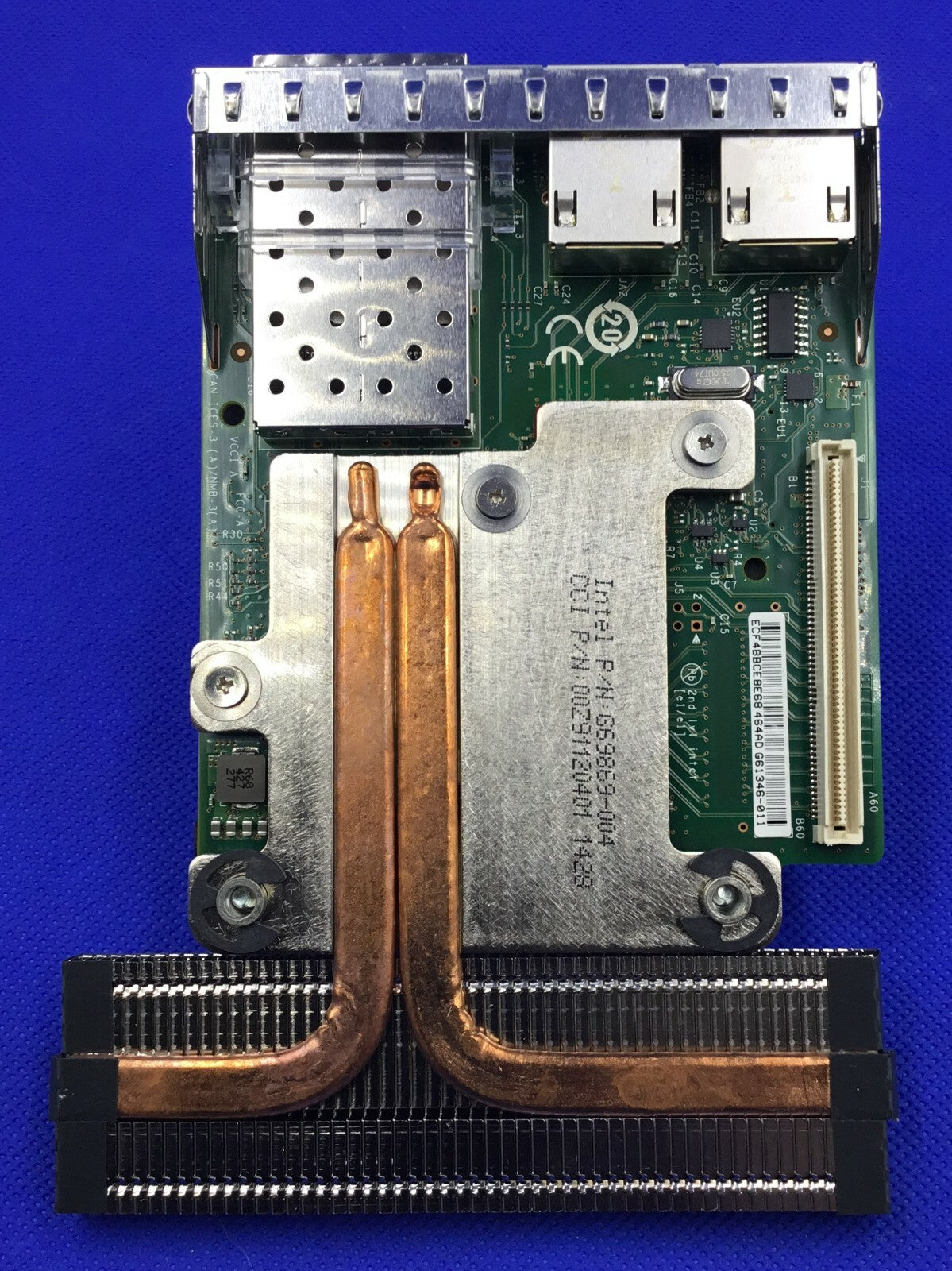 C63DV Dell X520-DA2 2x10Gb DA/SFP+ I350-T2 2x1GB Quad Port Network Daughter Card