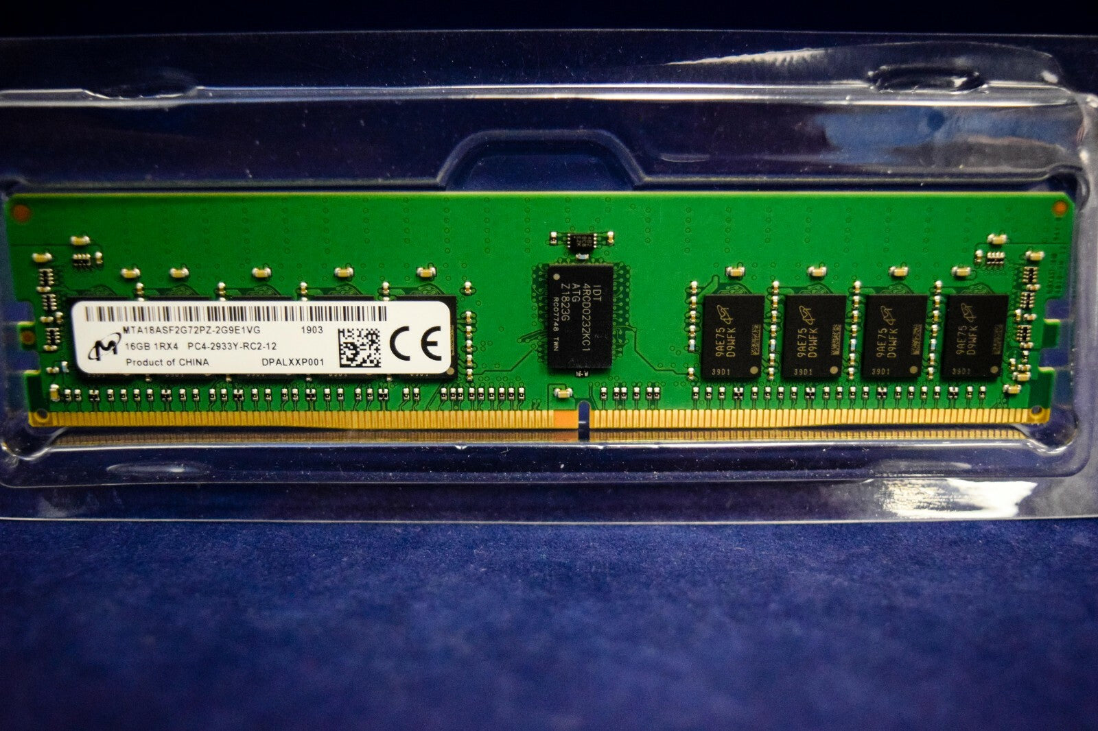 MTA18ASF2G72PZ-2G9E1 MICRON 16GB 1RX4 PC4-2933Y SERVER MEMORY