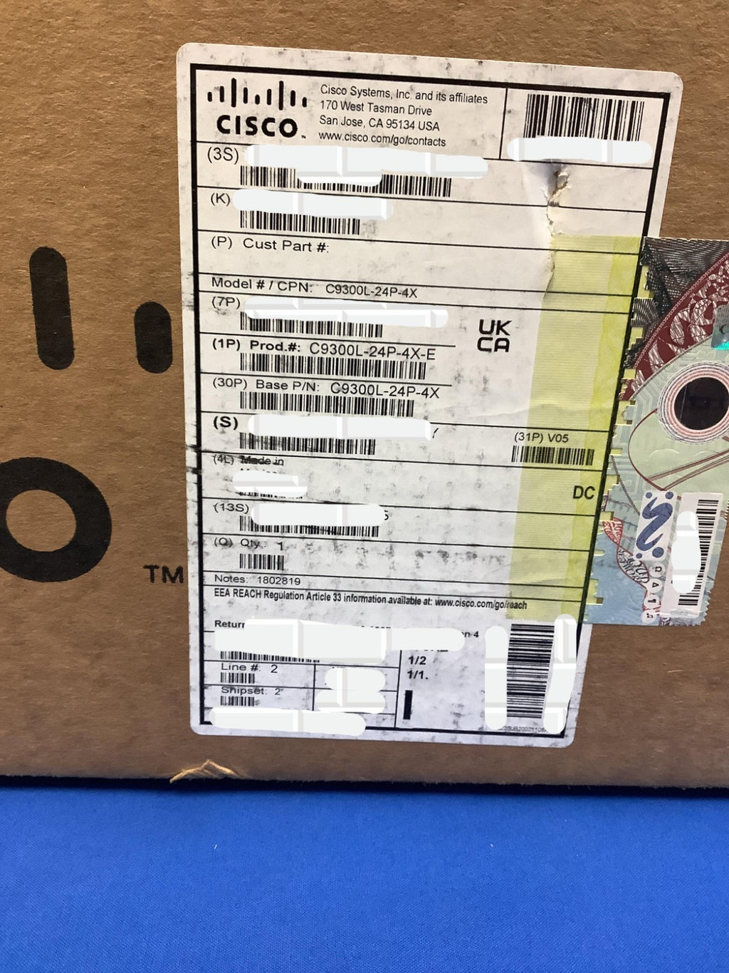 C9300L-24P-4X-E Cisco Catalyst 9300L 24 Ports POE Ethernet Switch New Sealed