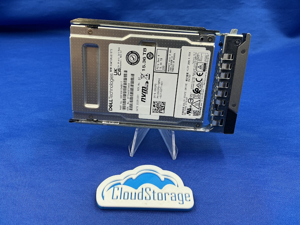 Dell Kioxia CM7-R 15.36TB U.2 NVMe Gen4 SSD DX2PD KCM7XRUG15T3