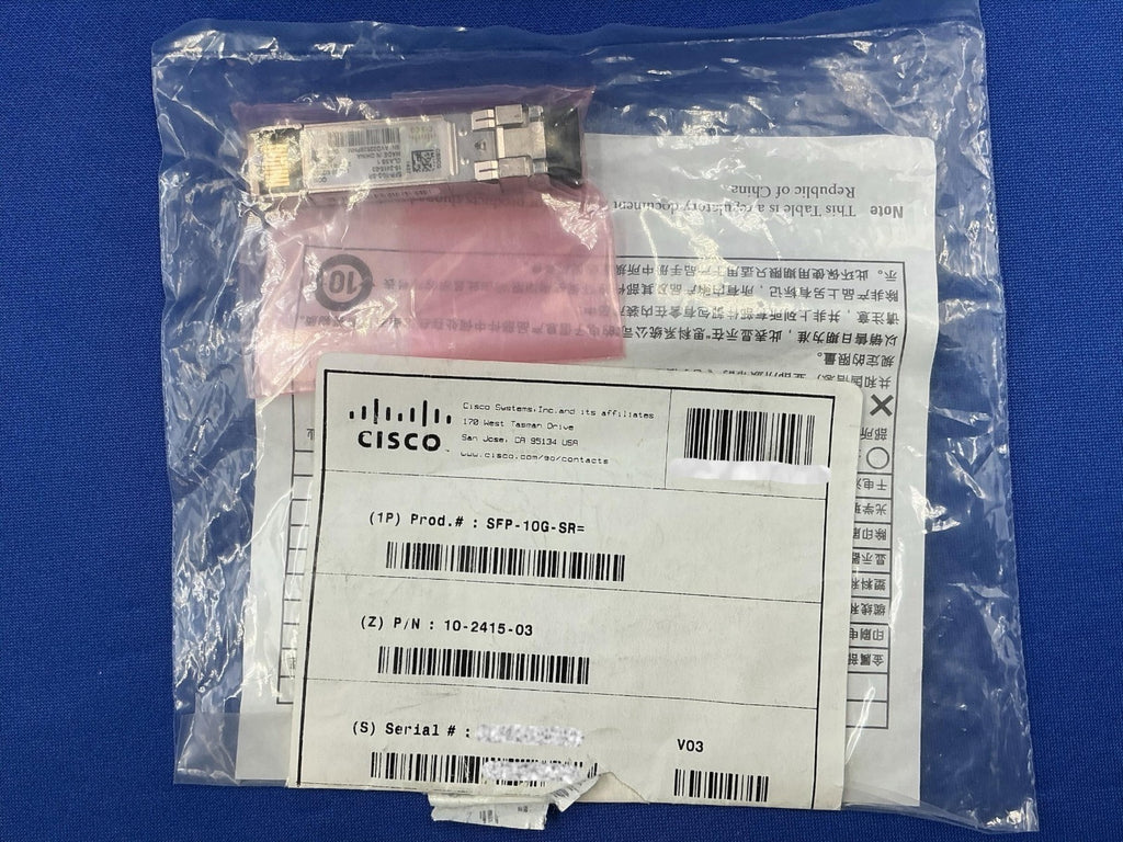 NOB CISCO SFP-10G-SR V03 10GB Transceiver Module 10-2415-03