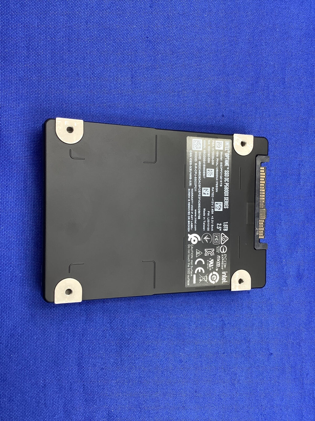 SSDPF21Q016TB01 Intel Optane DC P5800X Series 1.6TB 2.5in PCIe x4, 3D XPoint SSD