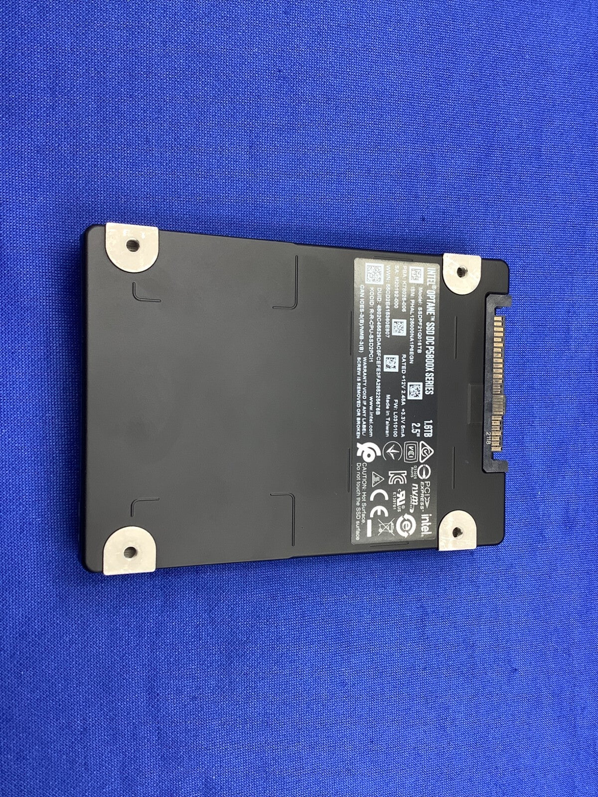 SSDPF21Q016TB01 Intel Optane DC P5800X Series 1.6TB 2.5in PCIe x4, 3D XPoint SSD