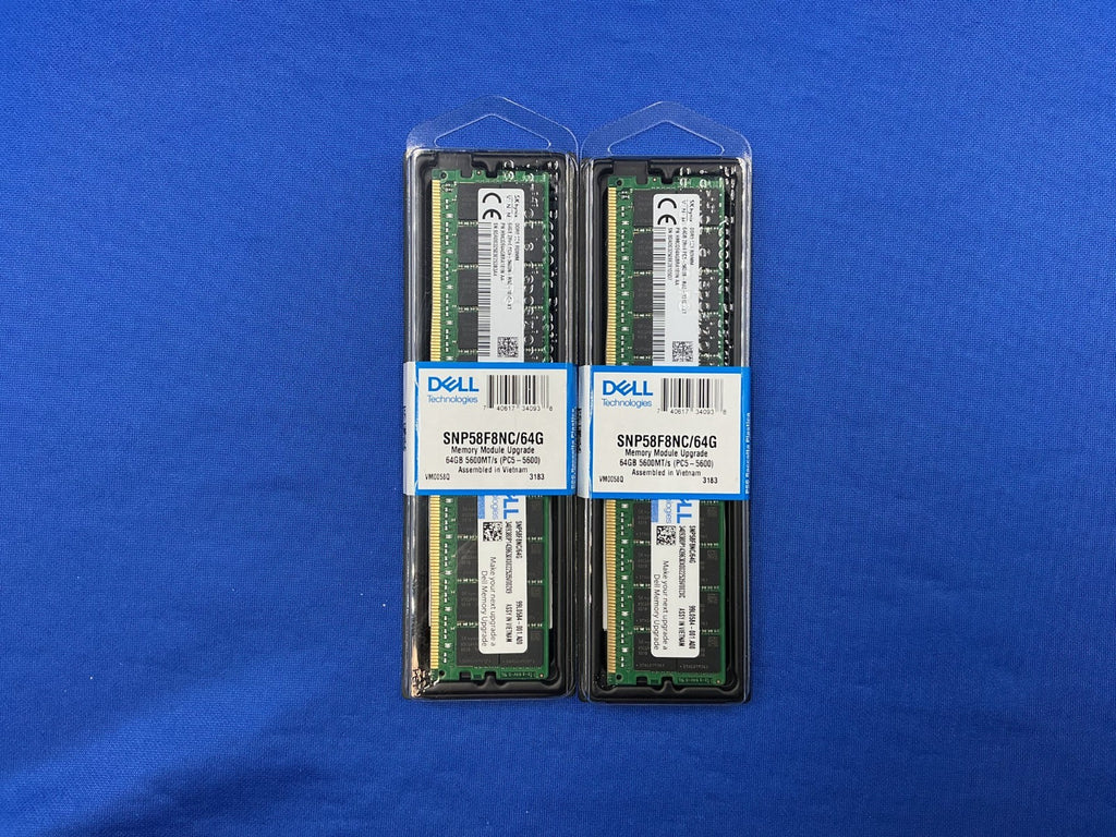 SNP58F8NC/64G Dell 64GB (1X64GB) 2RX4 PC5-5600B RDIMM MEMORY