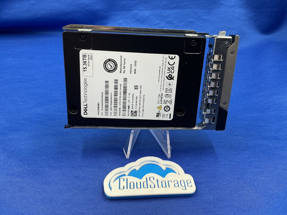 Dell 08TY8G SK Hynix PS1010 15.36TB U.2 NVMe Read Intensive SSD HFS15T3EJVX171N