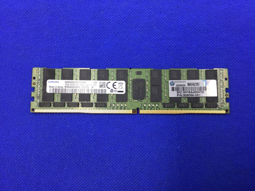 809086-091 HPE 128GB (1X128GB) 2S4RX4 PC4-2400U LR MEMORY 819415-001 809208-B21