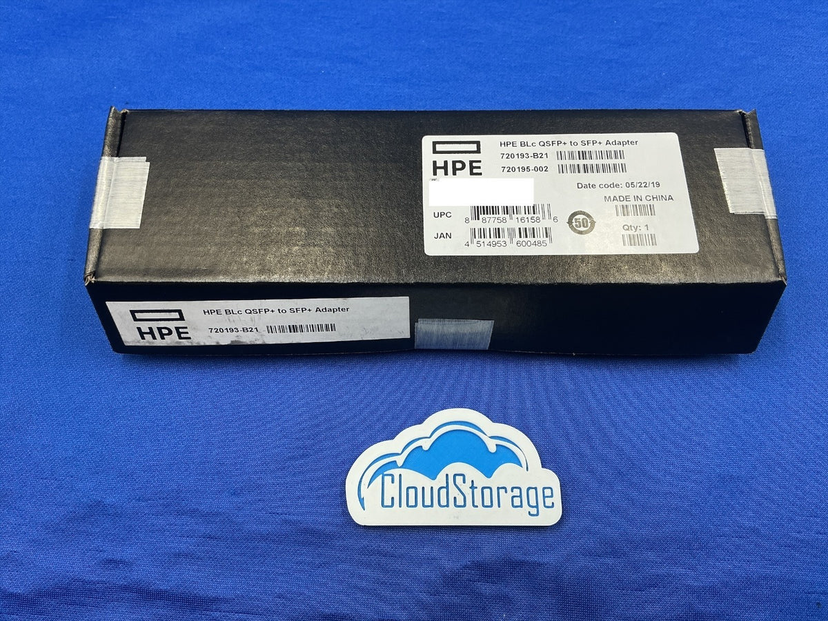 NOB 720193-B21 HPE BLADESYSTEM C-CLASS QSFP+ TO SFP+ ADAPTER