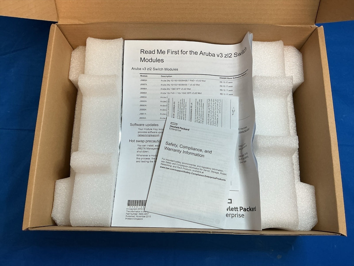 HPE Aruba J9991A 5400R zl2 20x1G PoE+ 4x10G Smart Rate RJ45 Module