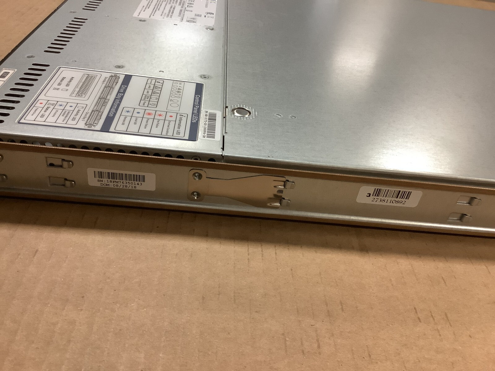 Supermicro CSE-819U With MOBO X10DRU-i+-G5-N, NX-3175-G5 CTO 2 Riser cards 2PSU