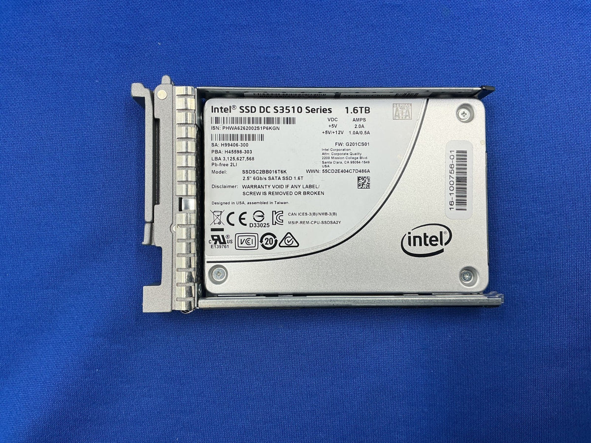 SSDSC2BB016T6K Intel DC S3510 Series 1.6TB MLC SATA 6Gbps SSD