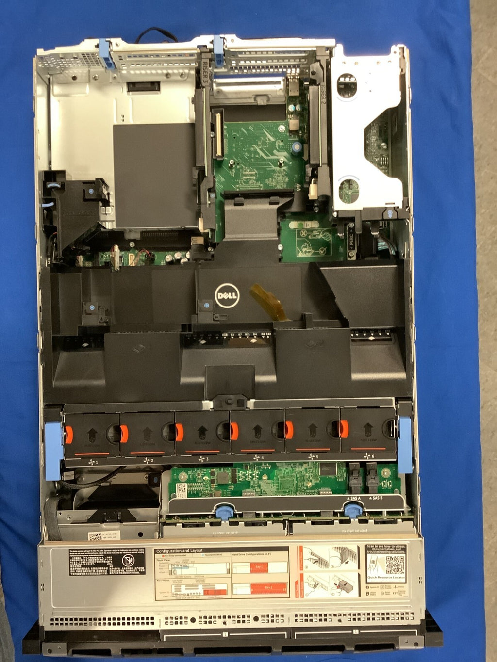 Dell EMC XC730 G13 16 bay 2.5"  072T6D 2x1100w PSU Heatsink Fans cables 16GB SD