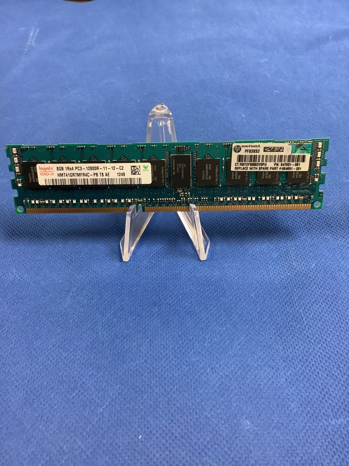 647651-081 Genuine HP 8GB 1RX4 PC3-12800R MEMORY 664691-001 647899-B21