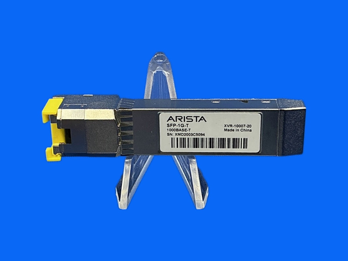 Arista SFP-1G-T 100/1000BASE-T RJ45 Copper SFP Gigabit Ethernet XVR-10007-20