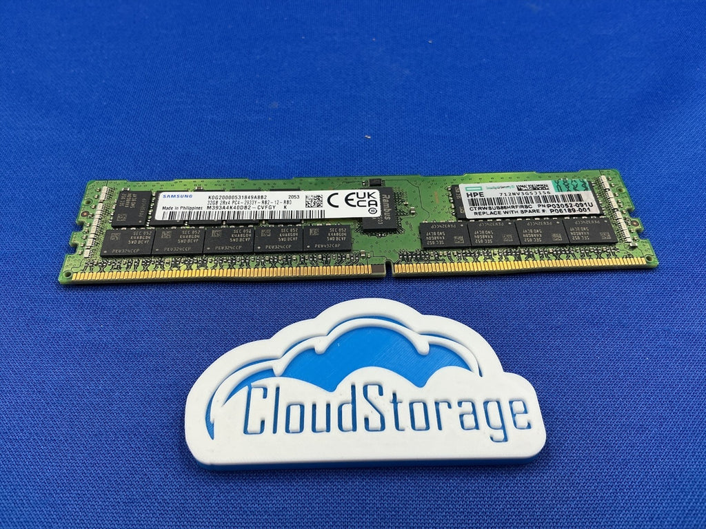 P03052-091U HPE 32G (1X32GB) 2RX4 PC4-2933Y REGISTERED SMART MEMORY