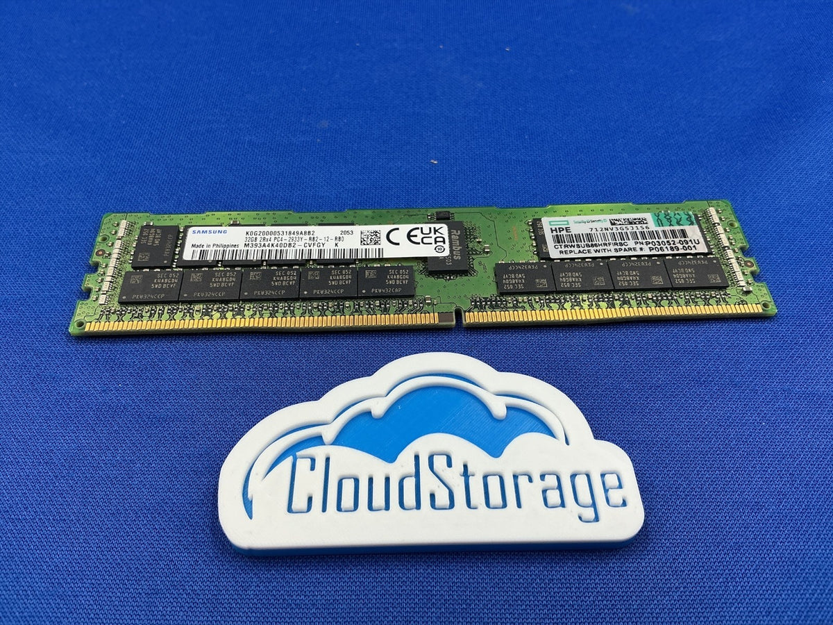 P03052-091U HPE 32G (1X32GB) 2RX4 PC4-2933Y REGISTERED SMART MEMORY