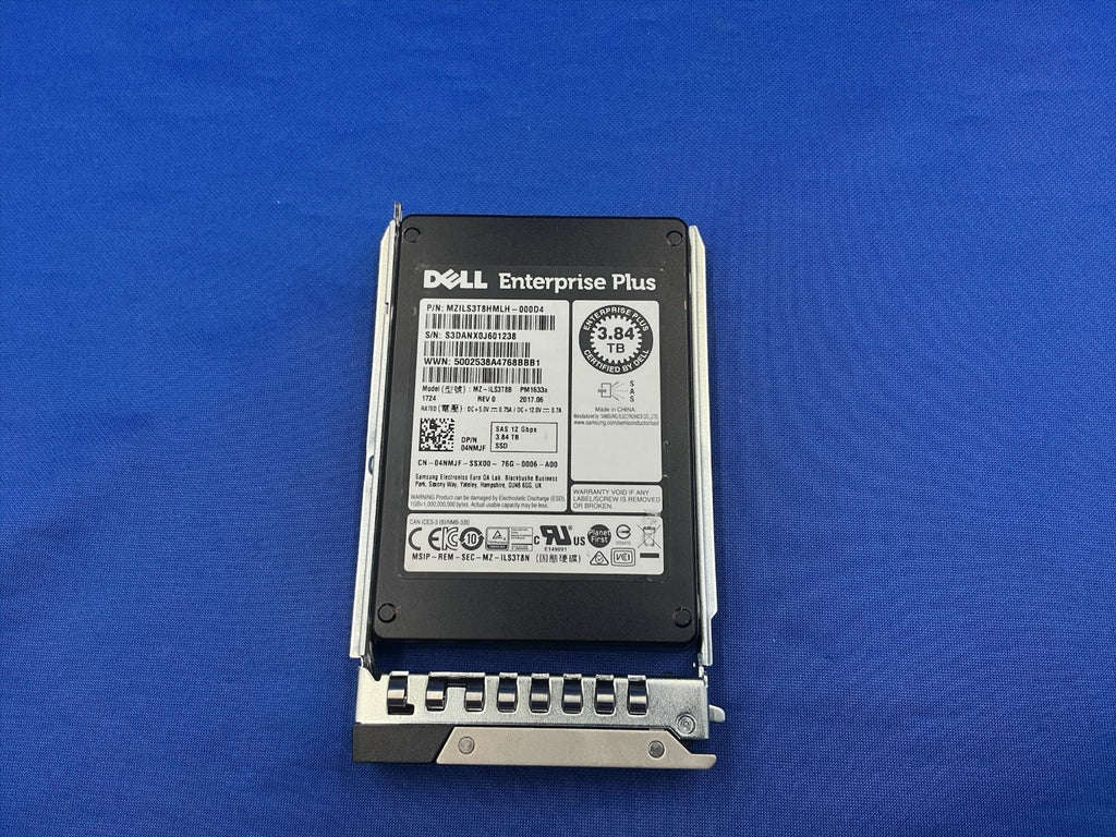 4NMJF Dell Enterprise Plus PM1633a 3.84TB SAS 12Gbps 2.5'' SSD MZ-ILS3T8B 04NMJF