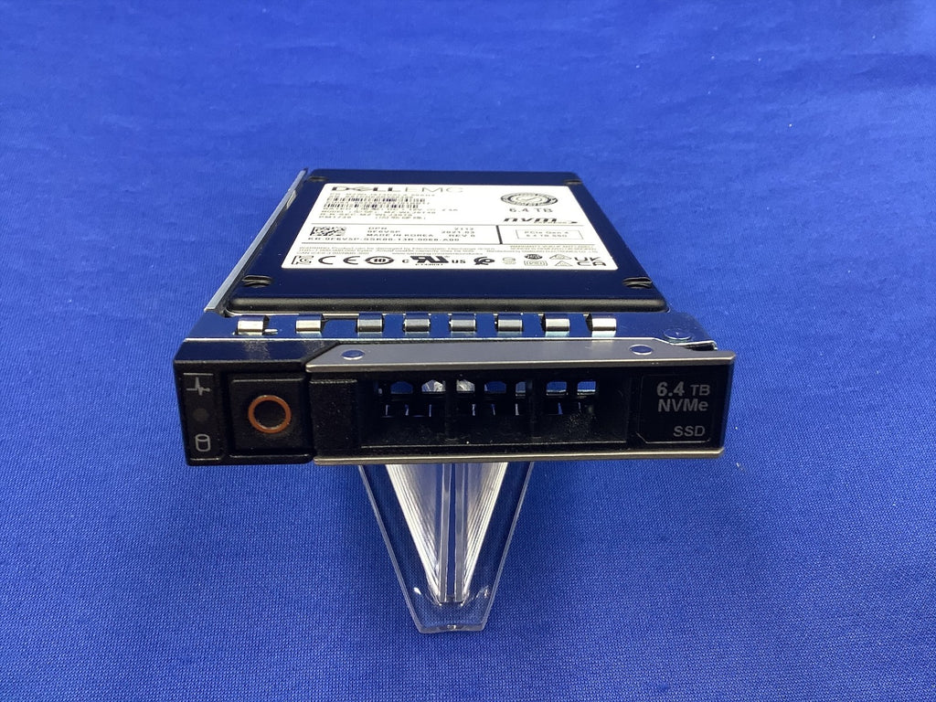 F6V5P Dell 0F6V5P 6.4TB PCIe Gen4 NVMe Mix Use TLC 2.5 U.2 SSD PM1735 MZ-WLJ6T40