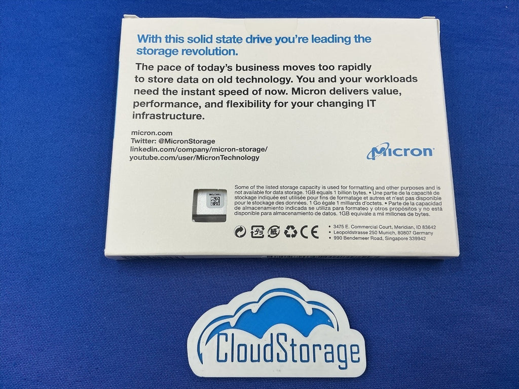 MTFDDAK7T6QDE Micron 5210 ION 7.68TB SATA 6Gb/s QLC 2.5" Enterprise SSD
