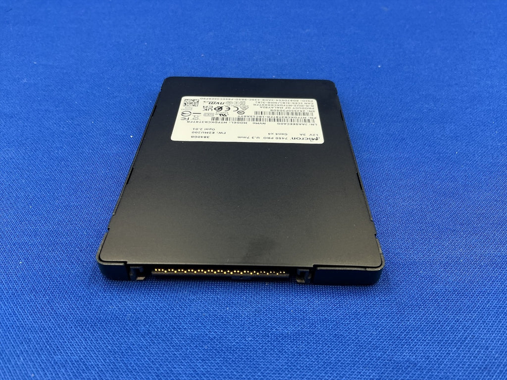 Micron 7450 PRO MTFDKCB3T8TFR 3.84TB U.3 NVMe PCIe 4.0 Enterprise SSD