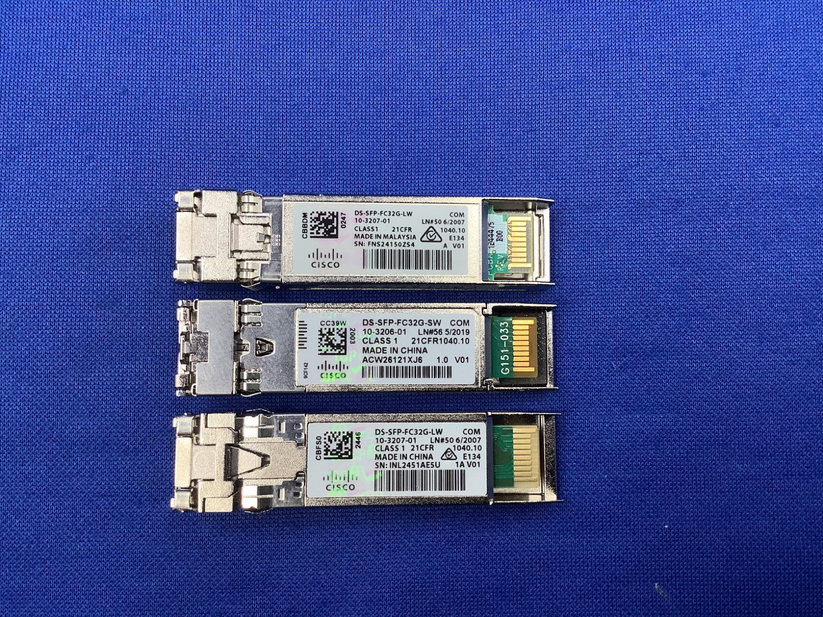 Cisco DS-SFP-FC32G-LW 32G 1310NM SFP+ Transceiver Module 10-3207-01