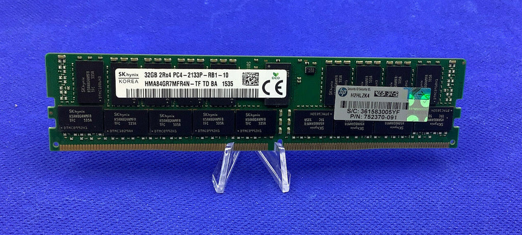 GENUINE HP 752370-091 32GB (1X32GB) 2RX4 PC4-2133P DDR4 MEMORY 728629-B21