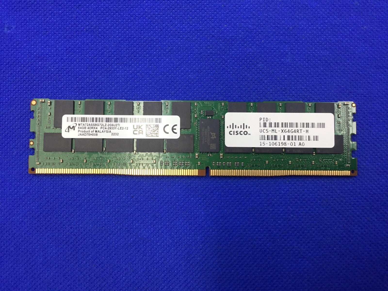 UCS-ML-X64G4RT-H CISCO 64GB (1X64GB) 4DRX4 PC4-2933Y SERVER MEMORY
