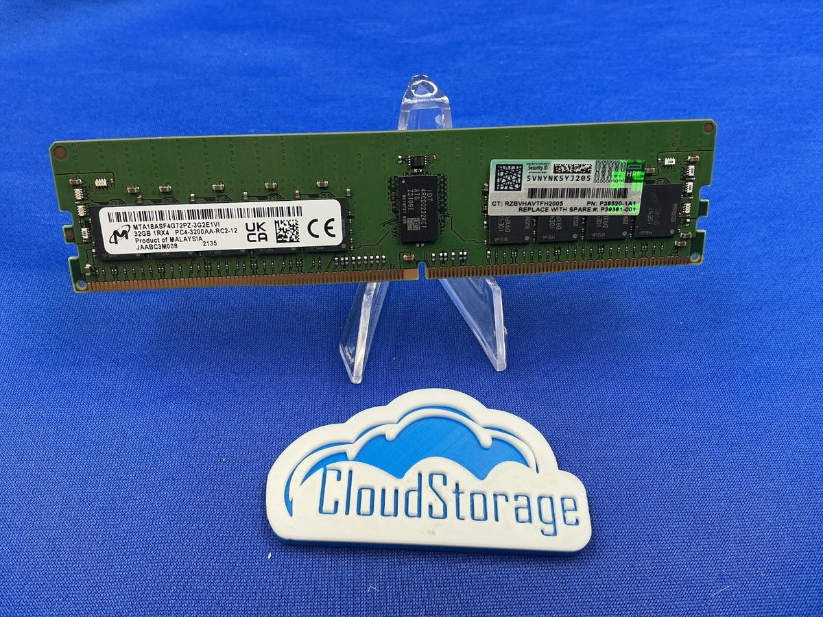 P38520-1A1 HPE 32GB (1X32GB) 1RX4 PC4-3200AA MEMORY P39381-001 P38454-B21