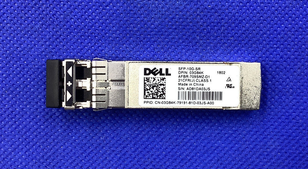 Genuine Dell AFBR-709SMZ-D1 3G84K 10GBASE-SR 850nm SFP + SR TRANSCEIVER 03G84K