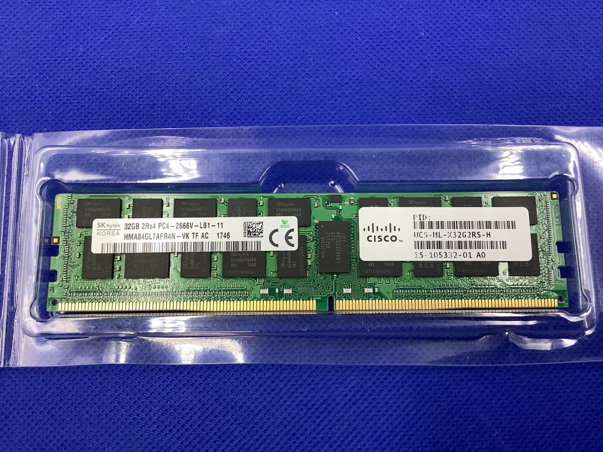 UCS-ML-X32G2RS-H CISCO 32GB (1X32GB) 2RX4 PC4-2666V LRDIMM MEMORY