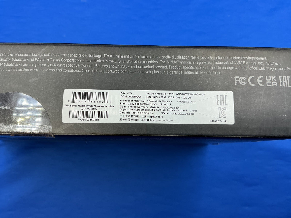 WDS100T1X0L WD BLACK AN1500 NVMe AIC 1TB PCI-Express 3.0 x8 Internal SSD