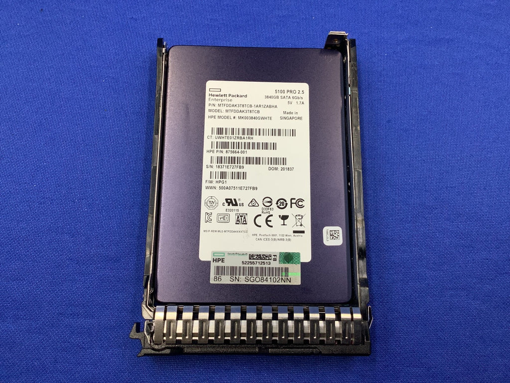 P00896-B21 HPE 3.84TB SATA 6G MIXED USE SFF SC SSD P02562-001