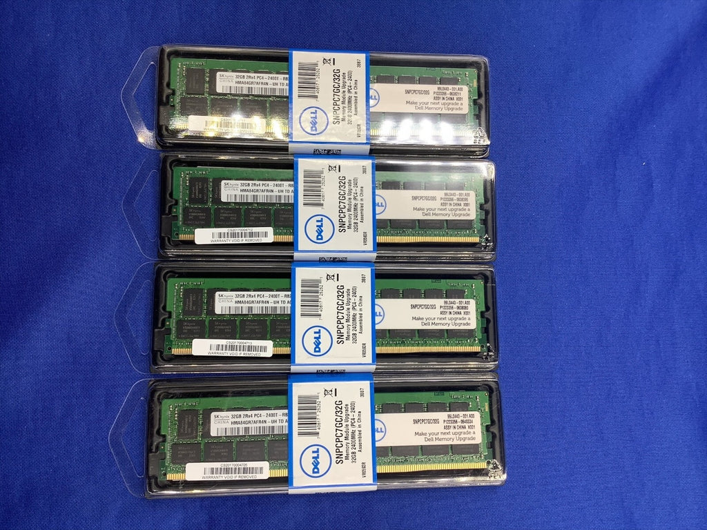 SNPCPC7GC/32G DELL 32GB (1X32GB) 2RX4 PC4-2400T RDIMM MEMORY